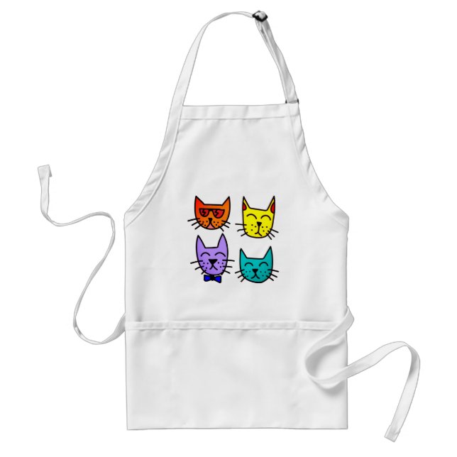 Cool Cats Adult Apron (Front)