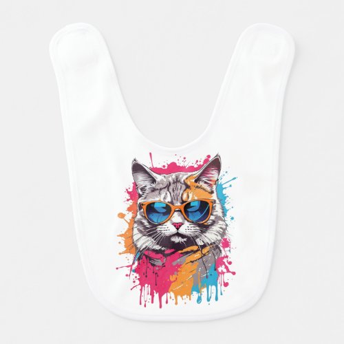 Cool Cats Call Me Apollo Baby Bib