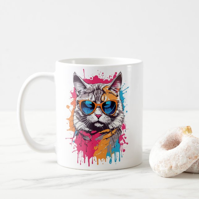 Cool Cats: “Call Me Apollo” Coffee Mug (With Donut)