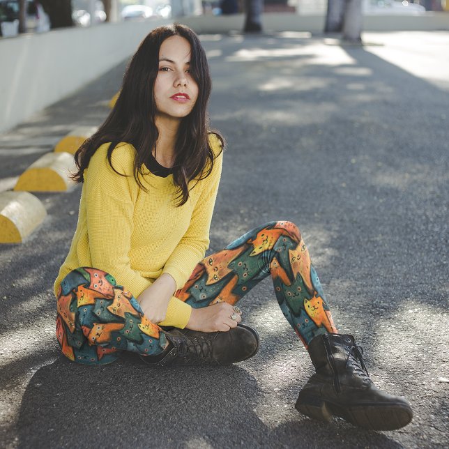 Cool Cats Colorful Leggings (Cool Cats Colorful Leggings)