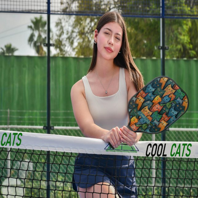 Cool Cats Colorful Pickleball Paddle (Cool Cats Colorful Pickleball Paddle)