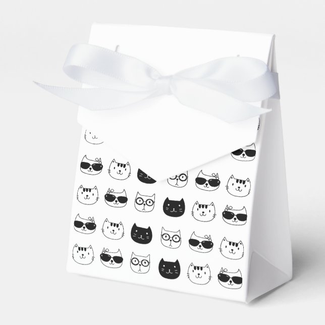 Cool Cats Favor Boxes (Front Side)