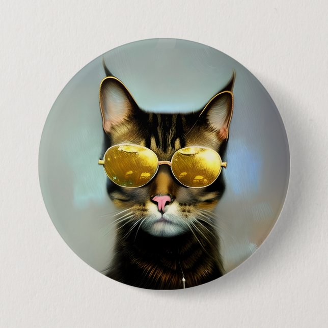 Cool Cats for stylish people Button (Front)