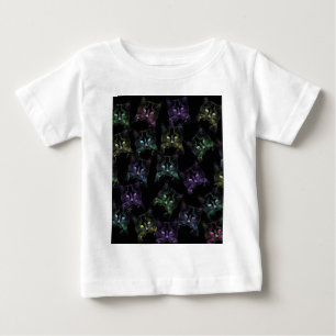 Cool Cats on Black! Multi-colored Cats Baby T-Shirt