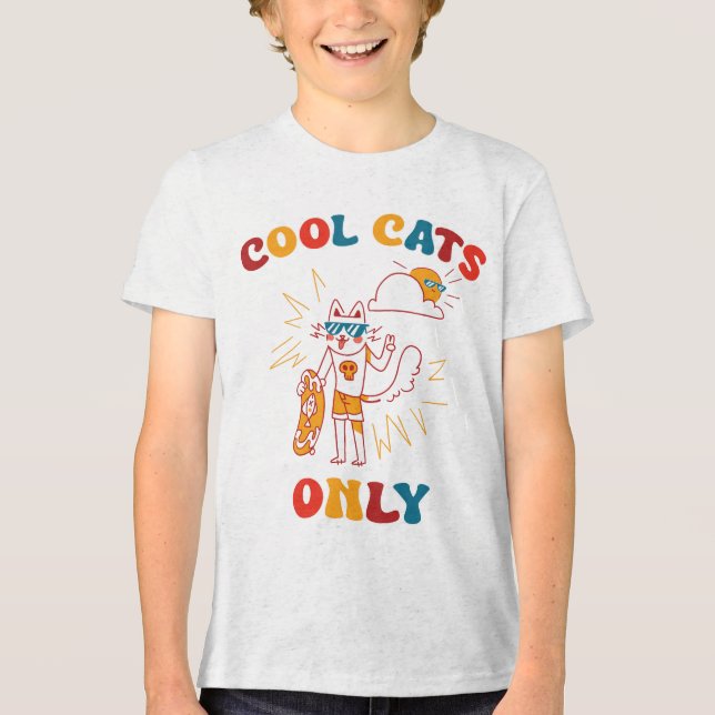 Cool Cats Only Tri-Blend Shirt (Front)