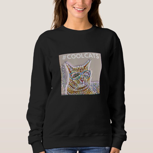 Cool Cats Sunglasses Master Challenge Sweatshirt (Front)