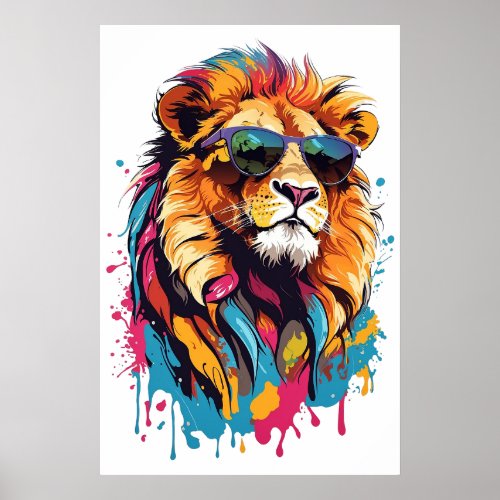 Cool Cats The Lion Poster