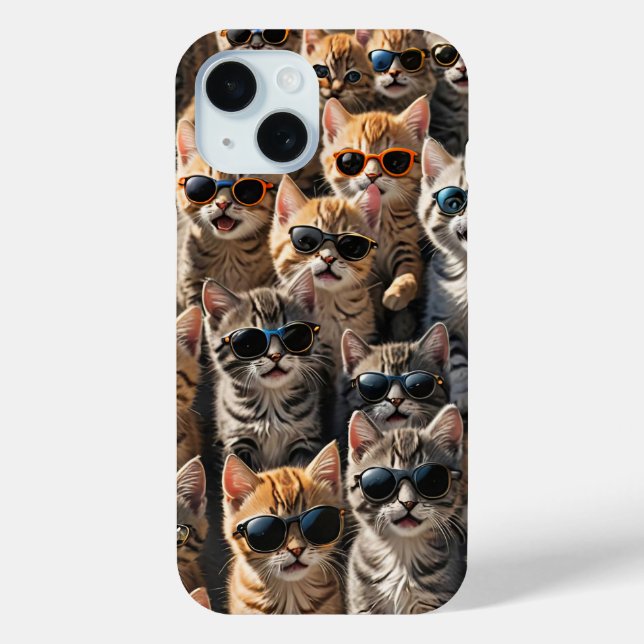Cool Cats Wearing Sunglasses Case-Mate iPhone Case (Back)