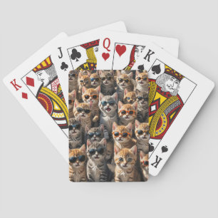 Cool Cats Wearing Sunglasses Poker Cards