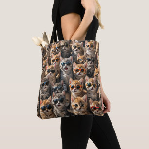 Cool Cats Wearing Sunglasses Tote Bag