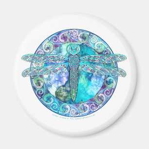 Cool Celtic Dragonfly Magnet
