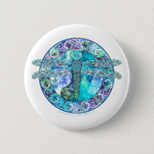 Cool Celtic Dragonfly Pinback Button