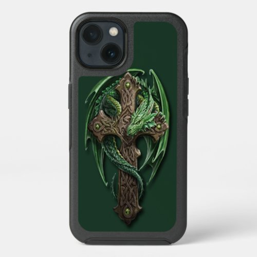Cool Celtic Tribal Cross Dragon Tattoo Art Design iPhone 13 Case