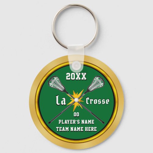 Cool Cheap Personalized Lacrosse Gifts Your Color Keychain