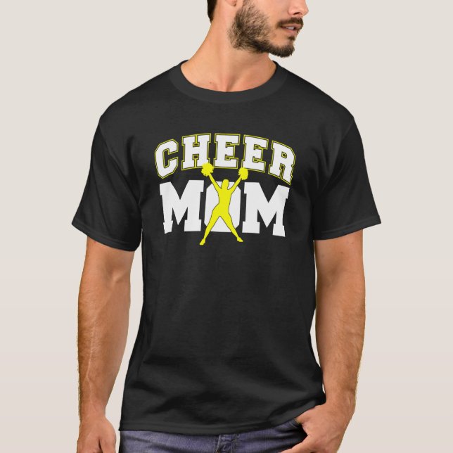 Cool Cheer Mom For Women Cheerleader Cheerleading  T-Shirt (Front)