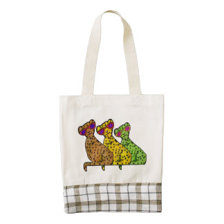 Cool Cheetah Cats Zazzle HEART Tote Bag