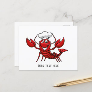 cool Chef lobster add text Postcard