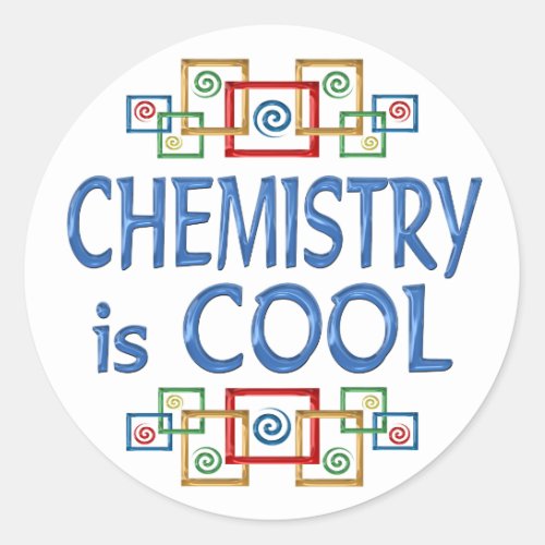 Cool Chemistry Classic Round Sticker