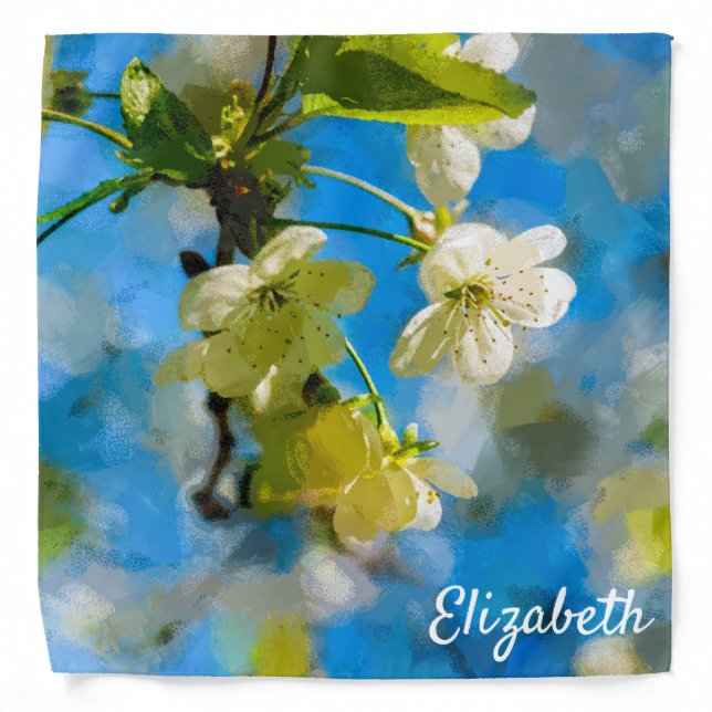 Cool Cherry Blossoms Bandana (Front)