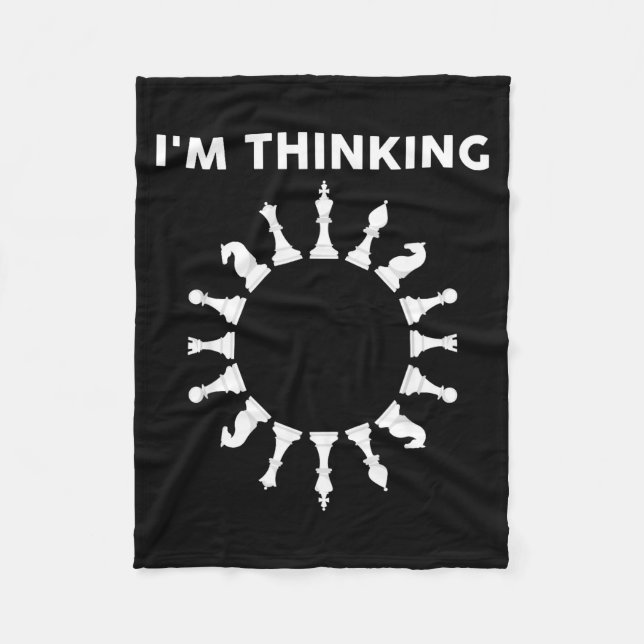 Cool Chess Art For Men Women Kids Chess Player Che Fleece Blanket (Front)