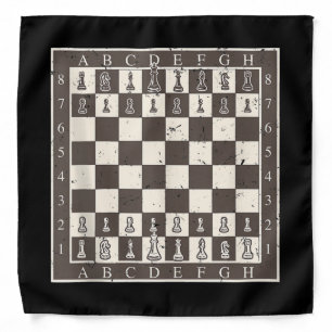 Cool Chess Board Halloween Costume Funny Lazy Bandana