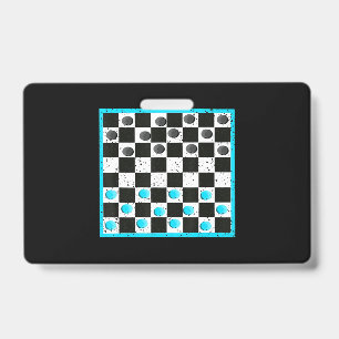 Cool Chess Board Halloween Costume  Funny Lazy DIY Badge