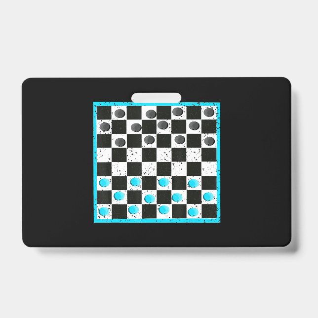 Cool Chess Board Halloween Costume  Funny Lazy DIY Badge (Front)