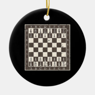 Cool Chess Board Halloween Costume Funny Lazy DIY Ceramic Ornament