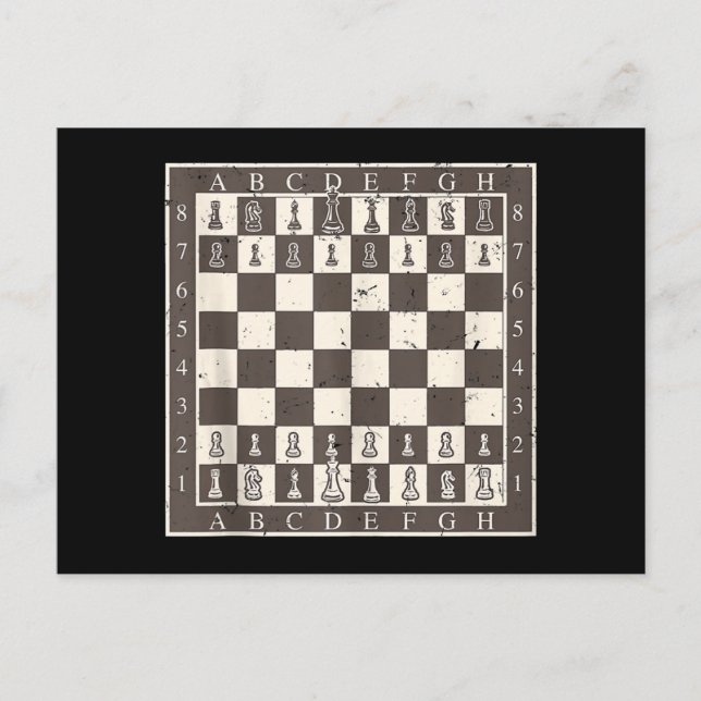 Cool Chess Board Halloween Costume  Funny Lazy DIY Invitation Postcard (Front)