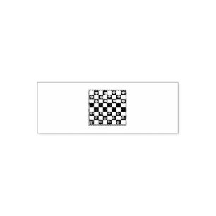 Cool Chess Board Halloween Costume Funny Lazy DIY Self-inking Stamp