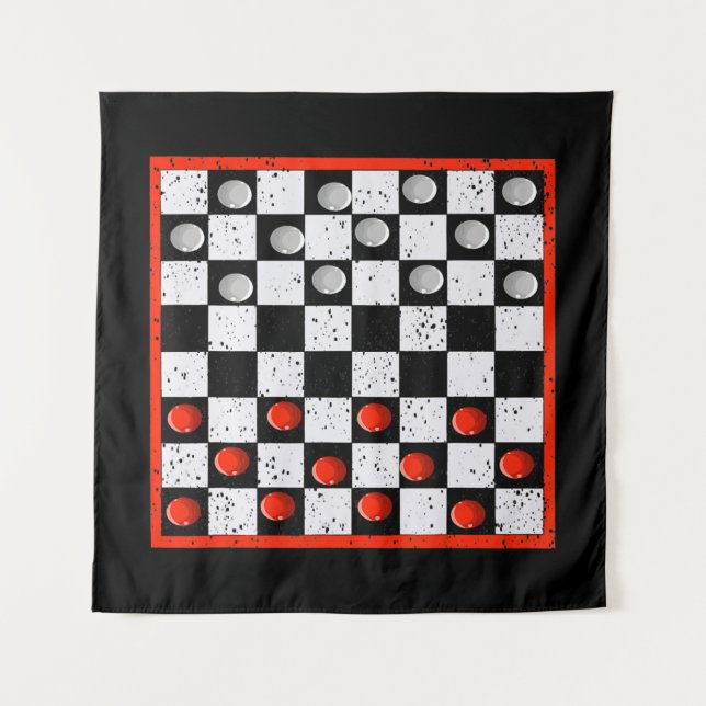 Cool Chess Board Halloween Costume  Funny Lazy DIY Tapestry (Front)