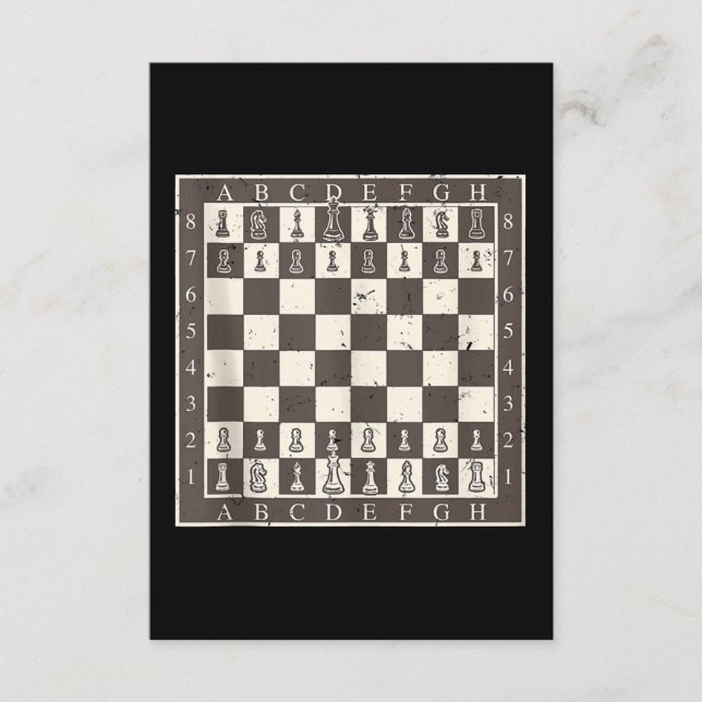 Cool Chess Board Halloween Costume  Funny Lazy Enclosure Card (Front)