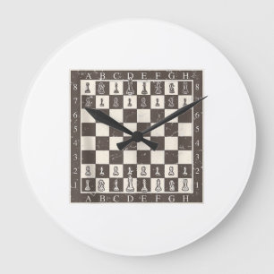 Cool Chess Board Halloween Costume Funny Lazy Large Clock