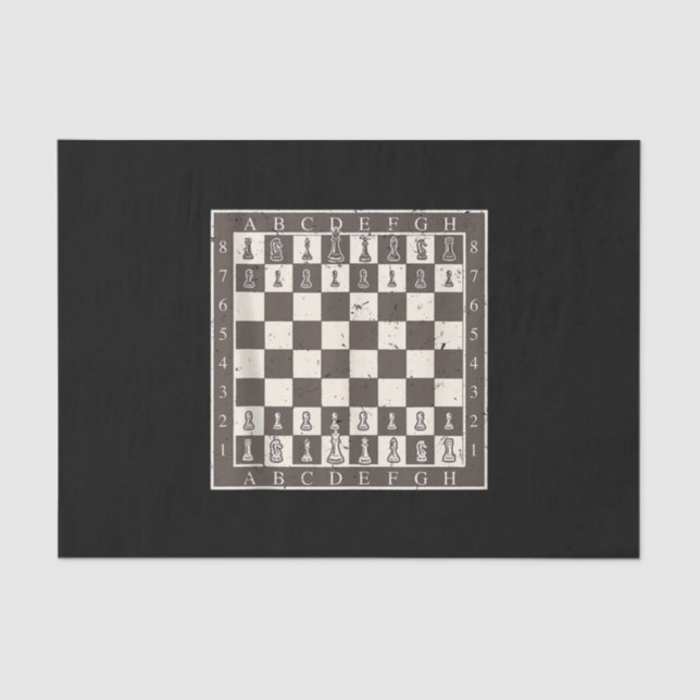 Cool Chess Board Halloween Costume  Funny Lazy Tissue Paper (Front)