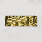 Cool Chess Board with Nuts and Bolts Mini Business Card (Back)