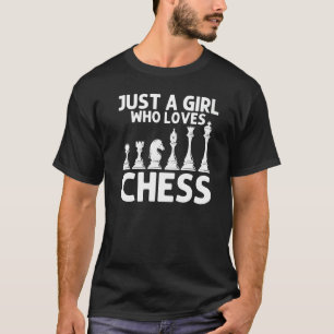 Cool Chess For Girls Kids Board Game Chess Players T-Shirt