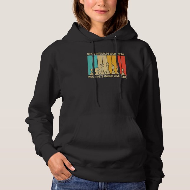 Cool Chess For Men Women Piece Chess Player Coach  Hoodie (Front)