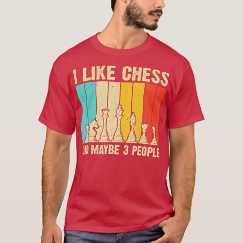 Cool Chess Lovers Art For Men Women Board Game Che T_Shirt