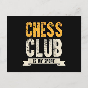 Cool Chess Player Lover Birthday Gift Chess Club Announcement Postcard