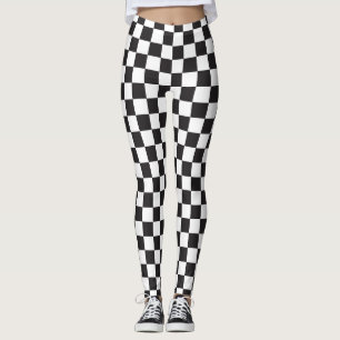 Cool Chessboard Style Checkered Leggings