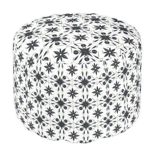 Cool Chic Abstract Stylish Trendy Pattern Pouf