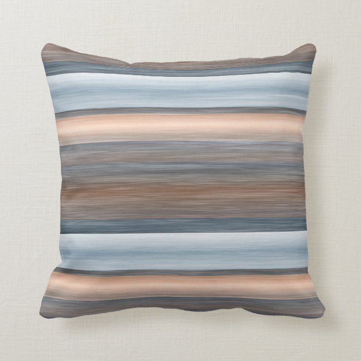 blue and brown throw pillows