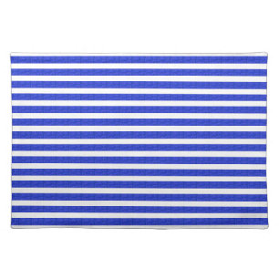 Cool Chic Elegant Blue Geometric Cloth Placemat