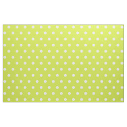 Cool Chic Green Polka Dots Craft Sewing Quilting Fabric
