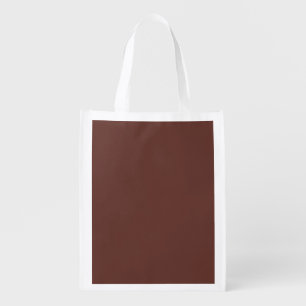 Cool Chic Simple Minimalist Modern Brown  Grocery Bag