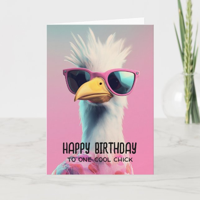 Cool Chic: The Sassy Eagle with Style Invitation (Front)