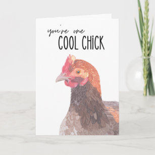 Cool Chick Congratulations Card