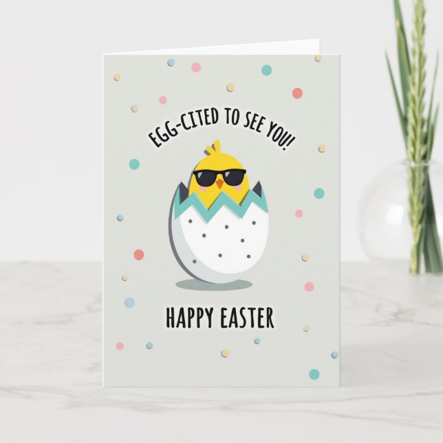 Cool Chick Easter Card (Front)
