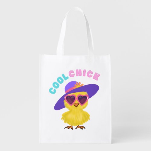 Cool Chick _ Girls Easter Egg Hunt Tote Bag
