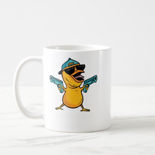 Cool Chick Holding Guns Amp Wearing A Cap Funny Fa Coffee Mug